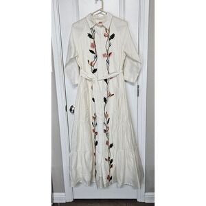 Samant Chauhan Embroidery Shirt Dress Size‎ 2
